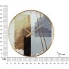 Mauro Ferretti reloj de pared motivo cristal Ø 60x5 cm multicolor