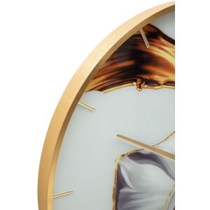 Mauro Ferretti reloj de pared rosa de cristal Ø 60x5 cm multicolor