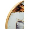 Mauro Ferretti reloj de pared rosa de cristal Ø 60x5 cm multicolor