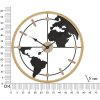 Mauro Ferretti reloj de pared mundo Ø 60x5 cm marrón negro