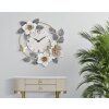Mauro Ferretti reloj de pared flores 64x8x64 cm blanco gris