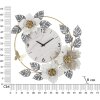 Mauro Ferretti reloj de pared flores 64x8x64 cm blanco gris