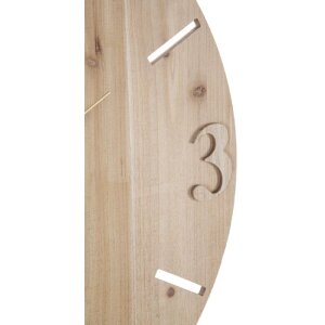 Mauro Ferretti reloj de pared Wordy Ø 60x3,5 cm natural negro