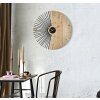Mauro Ferretti reloj de pared Wordy Ø 60x3,5 cm natural negro