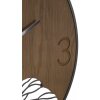 Mauro Ferretti reloj de pared esfera de madera Ø 60x2 cm marrón negro