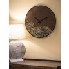 Mauro Ferretti reloj de pared esfera de madera Ø 60x2 cm marrón negro