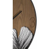 Mauro Ferretti reloj de pared super esfera de madera Ø 60x2 cm marrón negro