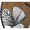 Mauro Ferretti reloj de pared super esfera de madera Ø 60x2 cm marrón negro