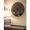 Mauro Ferretti reloj de pared super esfera de madera Ø 60x2 cm marrón negro
