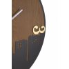 Mauro Ferretti reloj de pared city Ø 60x2 cm negro marrón