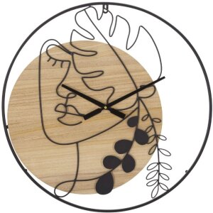 Mauro Ferretti reloj de pared Elegant Ø 60x2 cm marrón negro