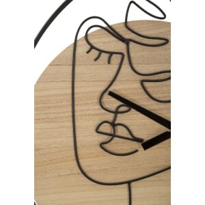 Mauro Ferretti reloj de pared Elegant Ø 60x2 cm marrón negro