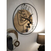 Mauro Ferretti reloj de pared Elegant Ø 60x2 cm marrón negro