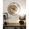 Mauro Ferretti reloj de pared Elegant Ø 60x2 cm marrón negro