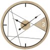 Mauro Ferretti reloj de pared Diseño geométrico Ø 60x2,5 cm marrón negro