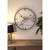 Mauro Ferretti reloj de pared Diseño geométrico Ø 60x2,5 cm marrón negro