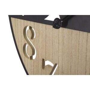 Mauro Ferretti reloj de pared palmera Ø 60x2,5 cm negro marrón