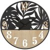 Mauro Ferretti reloj de pared palmera Ø 60x2,5 cm negro marrón