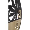 Mauro Ferretti reloj de pared palmera Ø 60x2,5 cm negro marrón
