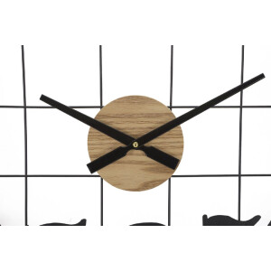 Mauro Ferretti reloj de pared números Ø 60x2,5 cm negro marrón