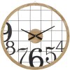 Mauro Ferretti reloj de pared números Ø 60x2,5 cm negro marrón