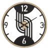 Mauro Ferretti reloj de pared soportes Ø 60x2,5 cm negro marrón