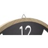 Mauro Ferretti reloj de pared soportes Ø 60x2,5 cm negro marrón