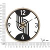 Mauro Ferretti reloj de pared soportes Ø 60x2,5 cm negro marrón
