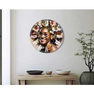 Mauro Ferretti reloj de pared Kourt Ø 60x4,5 cm multicolor