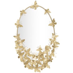 Espejo de pared Mauro Ferretti mariposa oval 59x3x89,5 cm...
