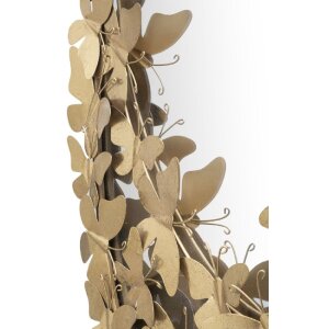 Espejo de pared Mauro Ferretti mariposa oval 59x3x89,5 cm oro