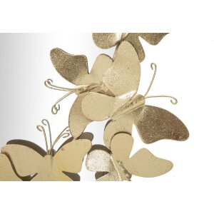 Espejo de pared Mauro Ferretti mariposa oval 59x3x89,5 cm oro