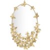 Espejo de pared Mauro Ferretti mariposa oval 59x3x89,5 cm oro