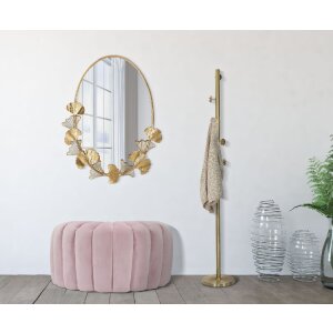 Mauro Ferretti espejo de pared hoja 61,5x3x78 cm oro
