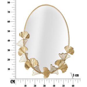 Mauro Ferretti espejo de pared hoja 61,5x3x78 cm oro