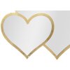 Espejo de pared Mauro Ferretti doble corazón 65x2x50 cm oro