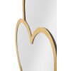Espejo de pared Mauro Ferretti doble corazón 65x2x50 cm oro