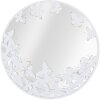 Espejo de pared Mauro Ferretti blanco mariposa Ø 62,5x2,3 cm blanco