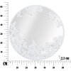 Espejo de pared Mauro Ferretti blanco mariposa Ø 62,5x2,3 cm blanco