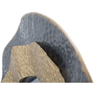 Espejo de pared Mauro Ferretti Shai Dark Ø 65,5x5 cm gris oscuro dorado