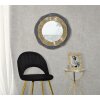 Espejo de pared Mauro Ferretti Shai Dark Ø 65,5x5 cm gris oscuro dorado