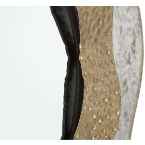 Espejo de pared Mauro Ferretti Shai Light Ø 54,5x4,5 cm crema dorado