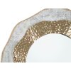 Espejo de pared Mauro Ferretti Shai Light Ø 54,5x4,5 cm crema dorado