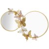 Espejo de pared Mauro Ferretti Doble Farfalle Rosa 81x3x52,5 cm oro rosa