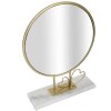 Mauro Ferretti mesa espejo corazón 30x9x39,5 cm mármol dorado