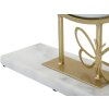 Espejo de mesa Mauro Ferretti mariposa 30x9x39,5 cm mármol dorado