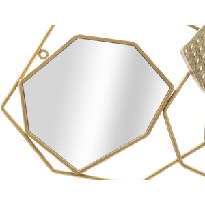 Espejo de pared Mauro Ferretti piedra 91x4x52 cm oro