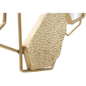 Espejo de pared Mauro Ferretti piedra 91x4x52 cm oro