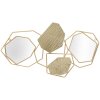 Espejo de pared Mauro Ferretti piedra 91x4x52 cm oro