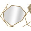 Espejo de pared Mauro Ferretti piedra 91x4x52 cm oro
